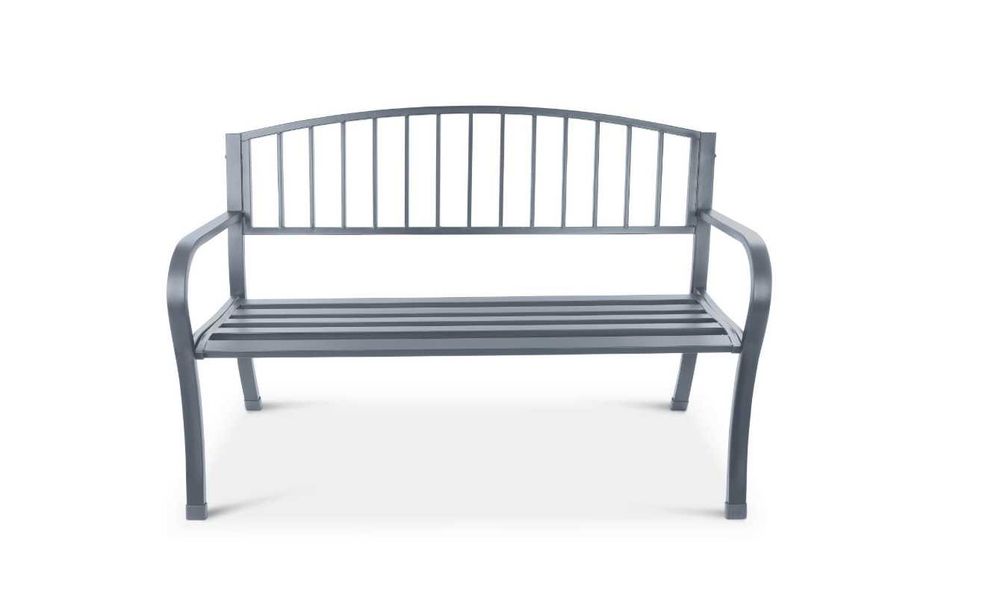 Ławka solidna ogrodowa z oparciem metalowa parkowa Wysyłka 20zł !