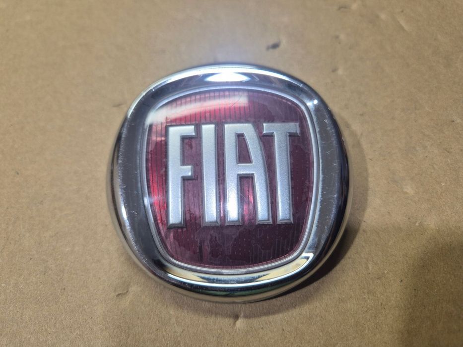 Fiat 500 znaczek z tylnej klapy.Emblemat.Tył.85 mm