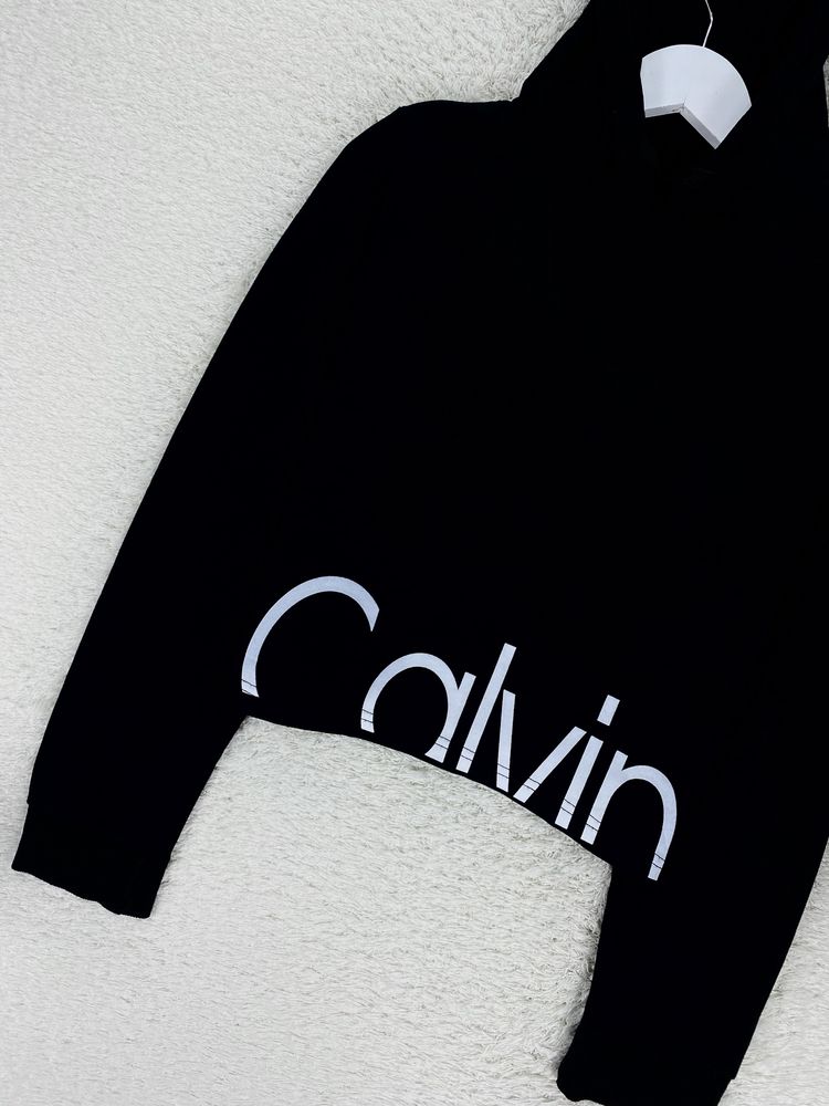 Укороченный худи Calvin Klein big logo nsw swoosh tech fleece худі