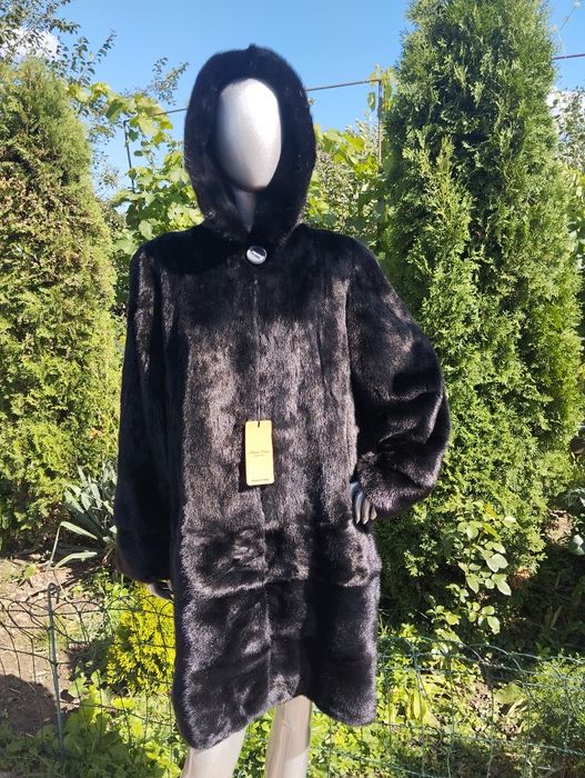 Ог 140! Італія! Норкова шуба 2в1 трансформер, полушубок 52-54-56-58