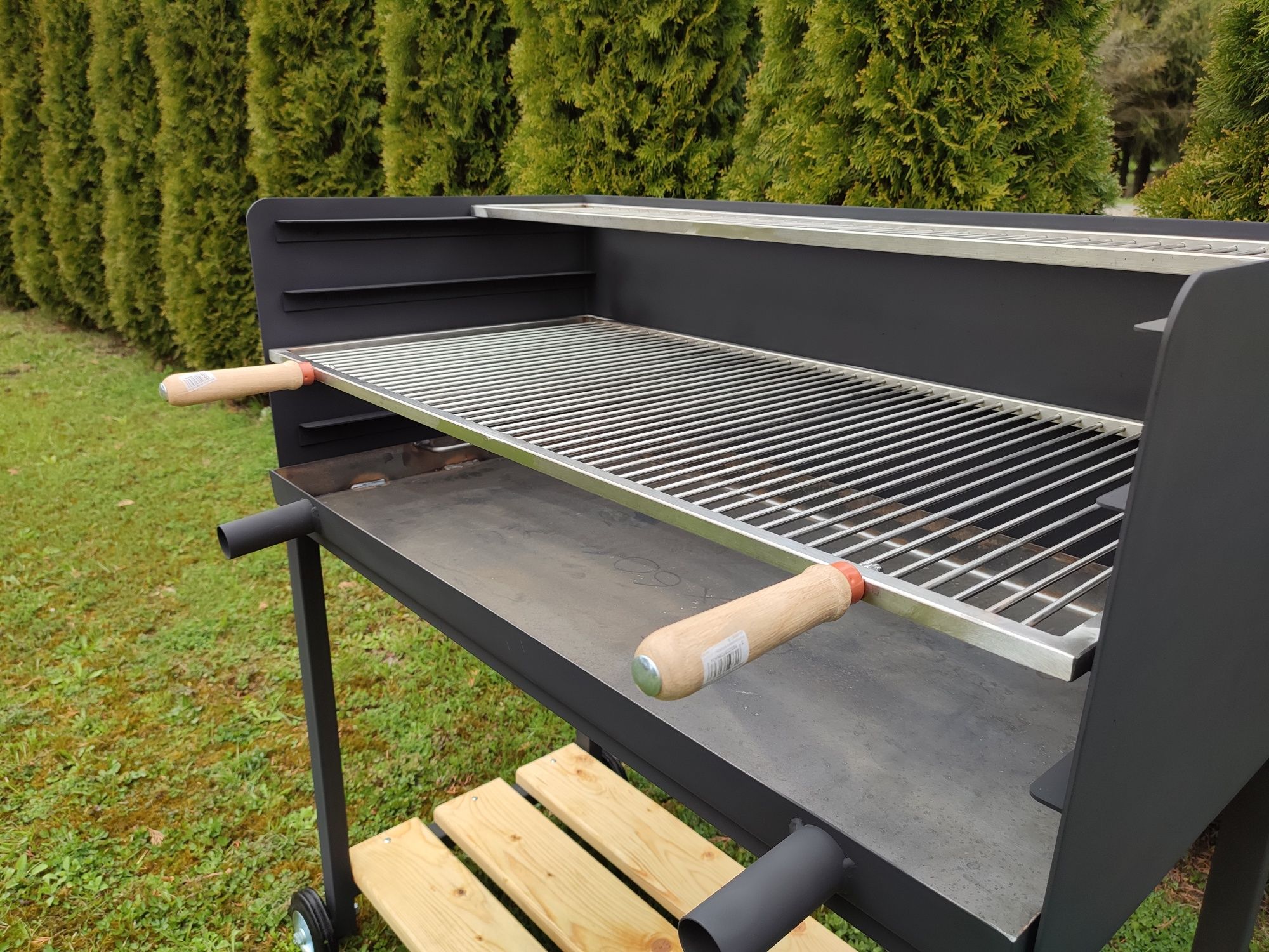 Grill cateringowy gastronomiczny inox kwasoodporny 100 x 50 cm fv