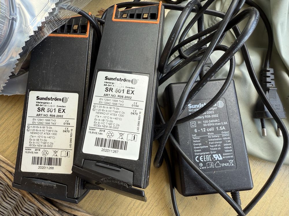 Zestaw nawiewny Sundstrom SR 500 EX + 2 aku + maska szklany wizjer