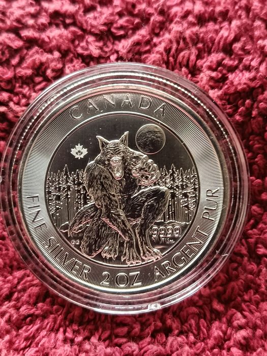Срібна монета перевертень 2oz