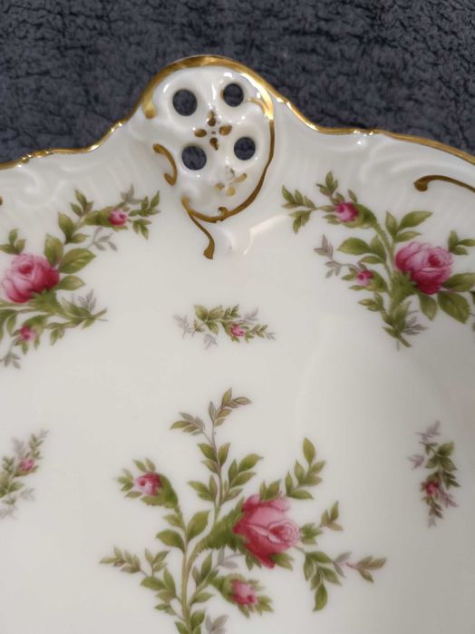 Rosenthal Moliere paterka na stópkach Moosrose śliczna witrynowa