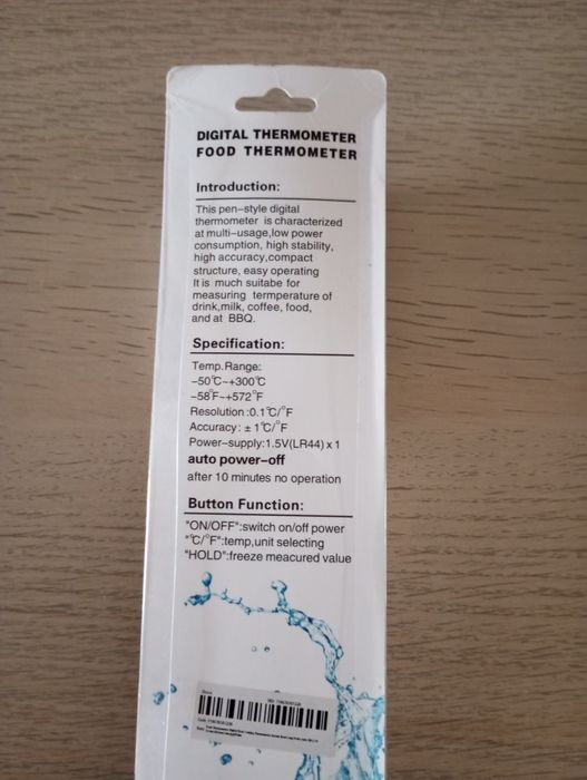 Termômetro LCD Alimentar Novo