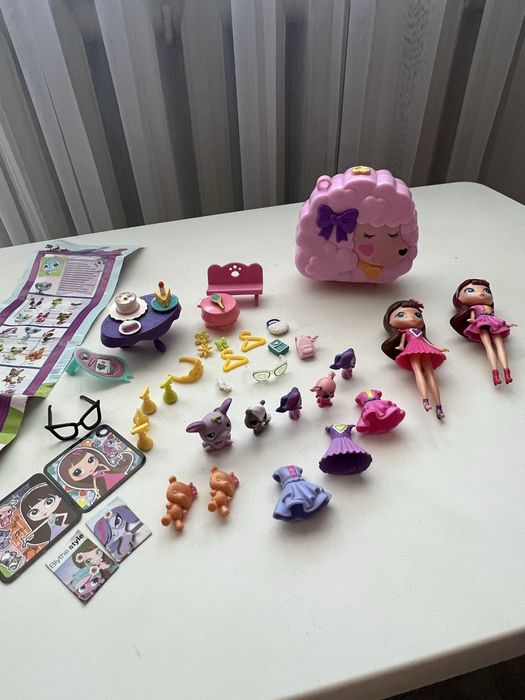 Polly pocket лялечки тваринки аксесуари одяг меблі
