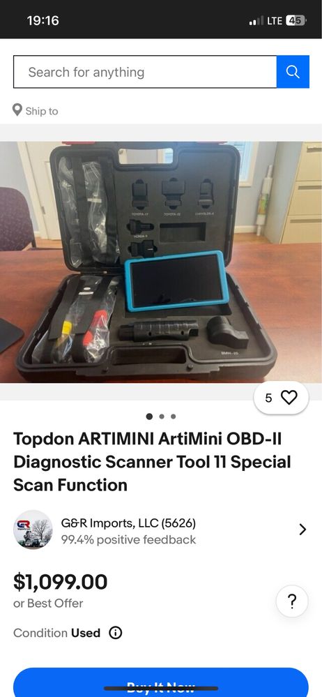 діагностичного сканера TOPDON ArtiMini.