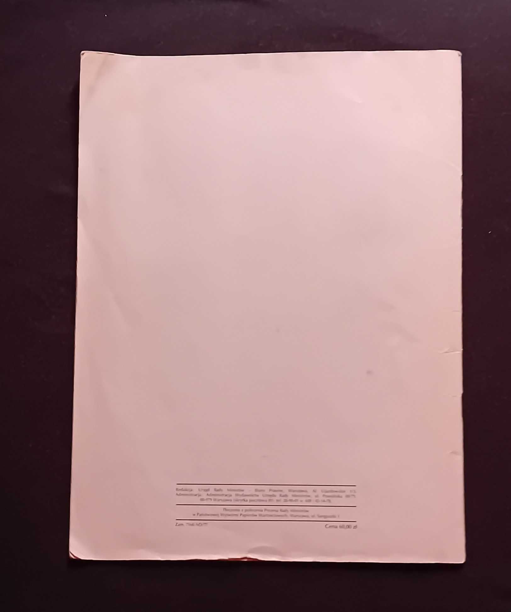 Wzory orderów i odznaczeń. Załącznik do uchwały Rady Państwa. 1977 r.