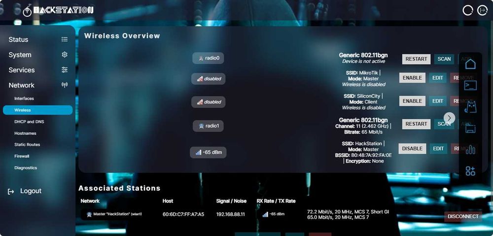 Продам мощный Wi-Fi анализатор MikroTik RB951Ui-2HnD (HackStation)