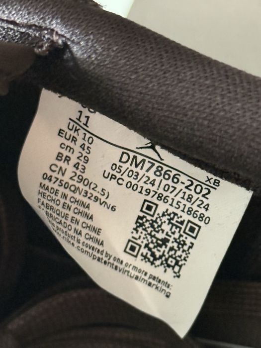 Nike Travis Scott Velvet Brown 45 Jordan 1 Retro Low