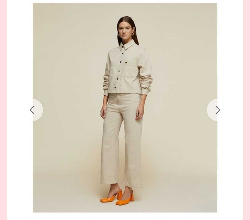 Lois colette culotte waniliowe jeansy dzwony 38