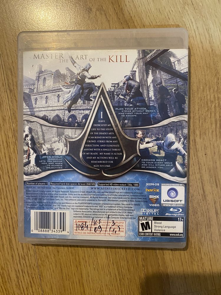 Assassin's creed ps3 część 1