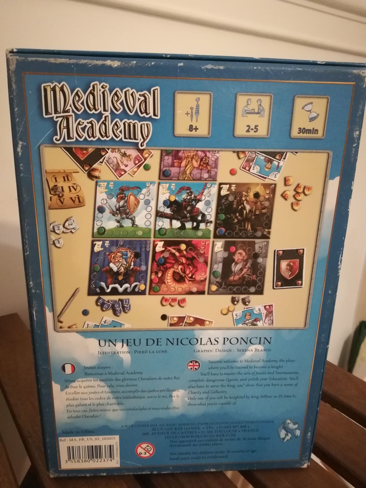 Medieval Academy - jogo tabuleiro
