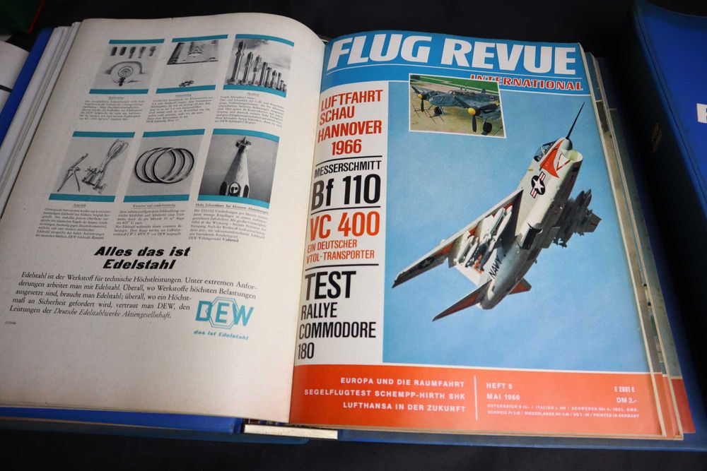 FLUG REVUE gazety historia lotnictwa  3 tomy 1966/67 r b5/080950