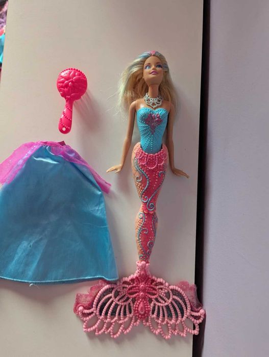 Lalka Barbie Syrenka Mattel + akcesoria