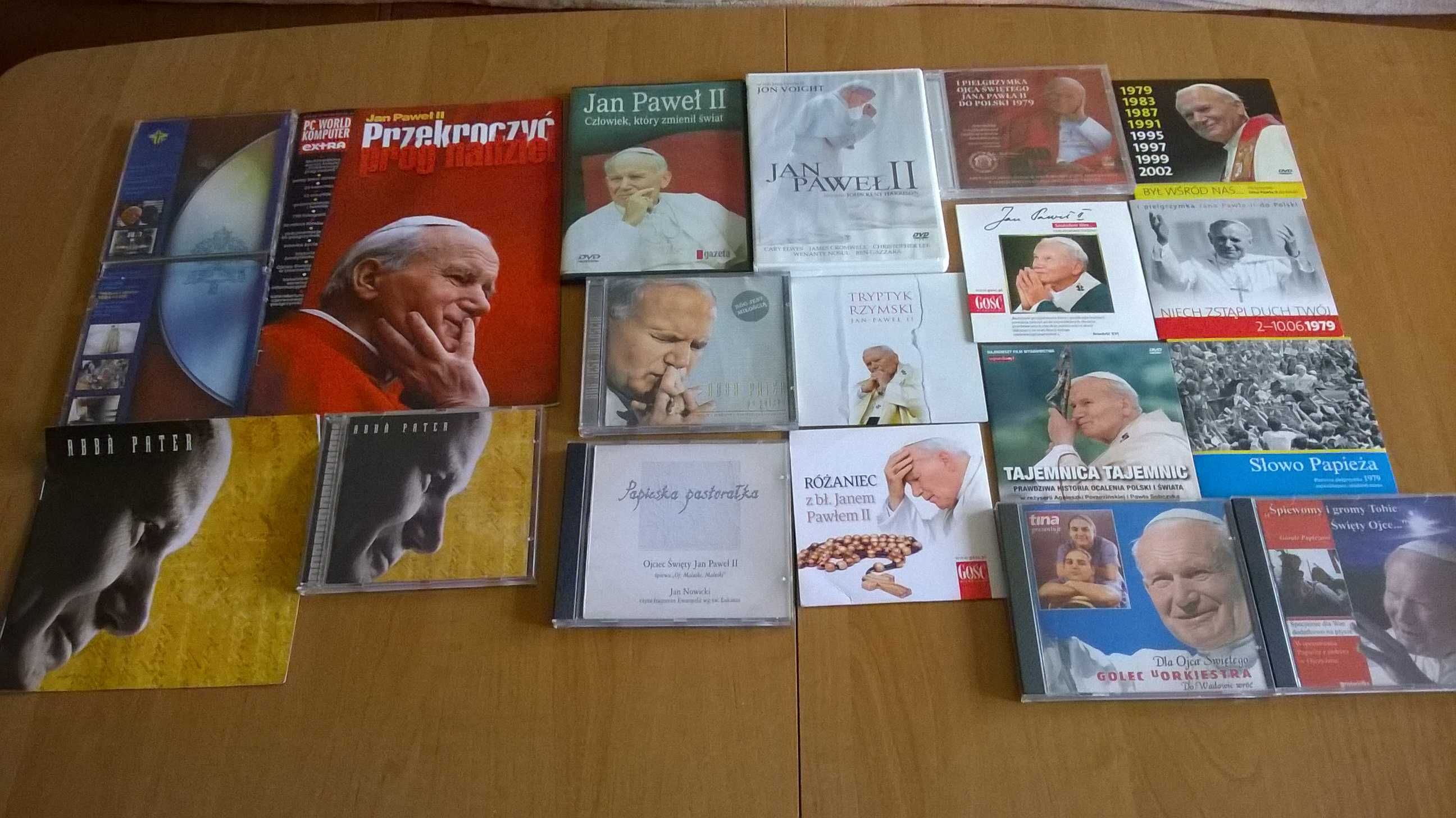 Kolekcja Jan Paweł II - płyty dvd, przemówienia, muzyka, płyty na PC