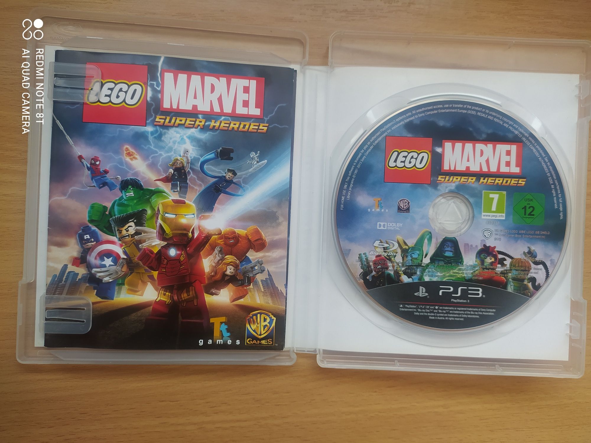 Lego Marvel super heroes PS3, stan bdb, możliwa wysyłka