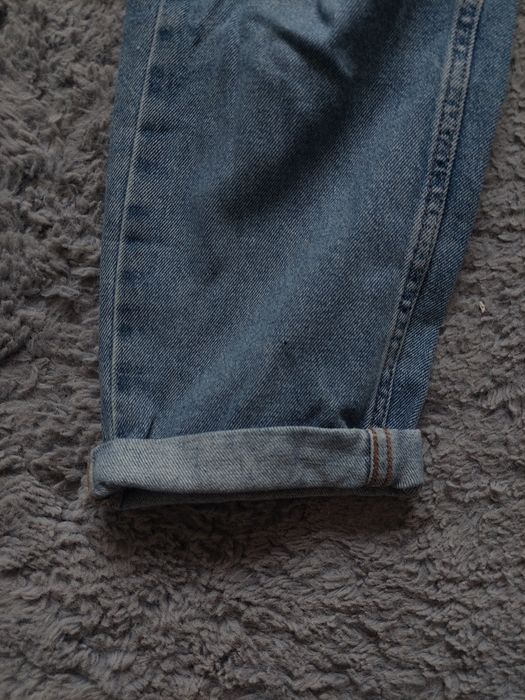 mom jeans szerokie spodnie z wysokim stanem s/36