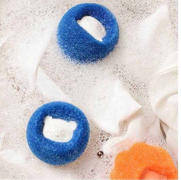 Kulki kule do prania pralki antykłaczki zbierające sierść włosy 6 szt