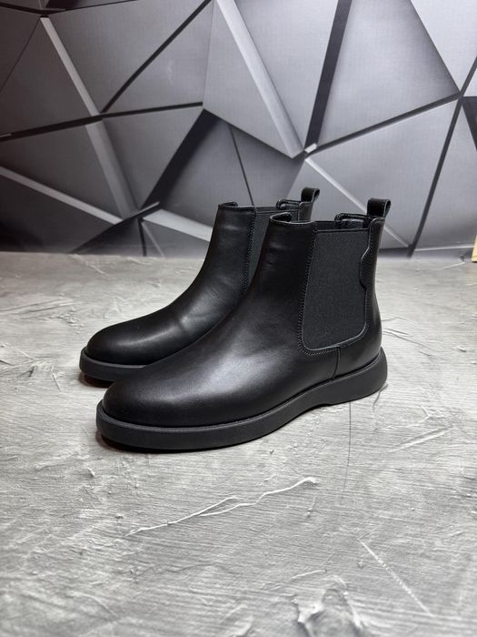 Мужские кожаные ботинки на байке 40-45