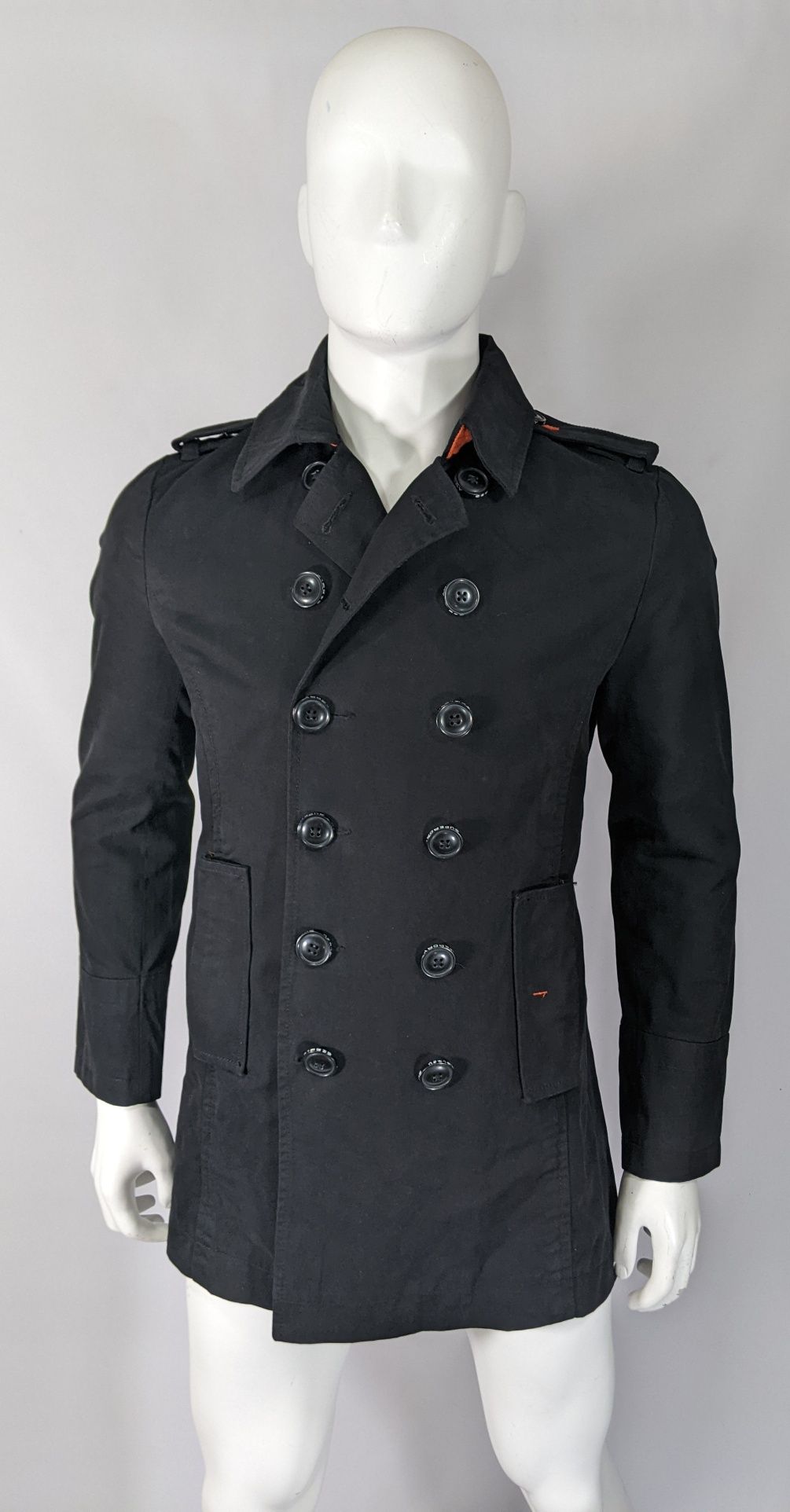 Superdry Trenchcoat Limited M rozmiar XL męski płaszcz trencz bawełna