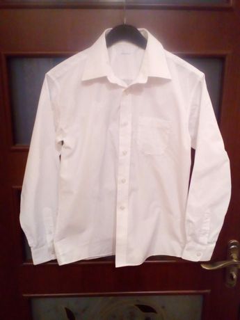 Рубашка белая школьная на 10-11 лет