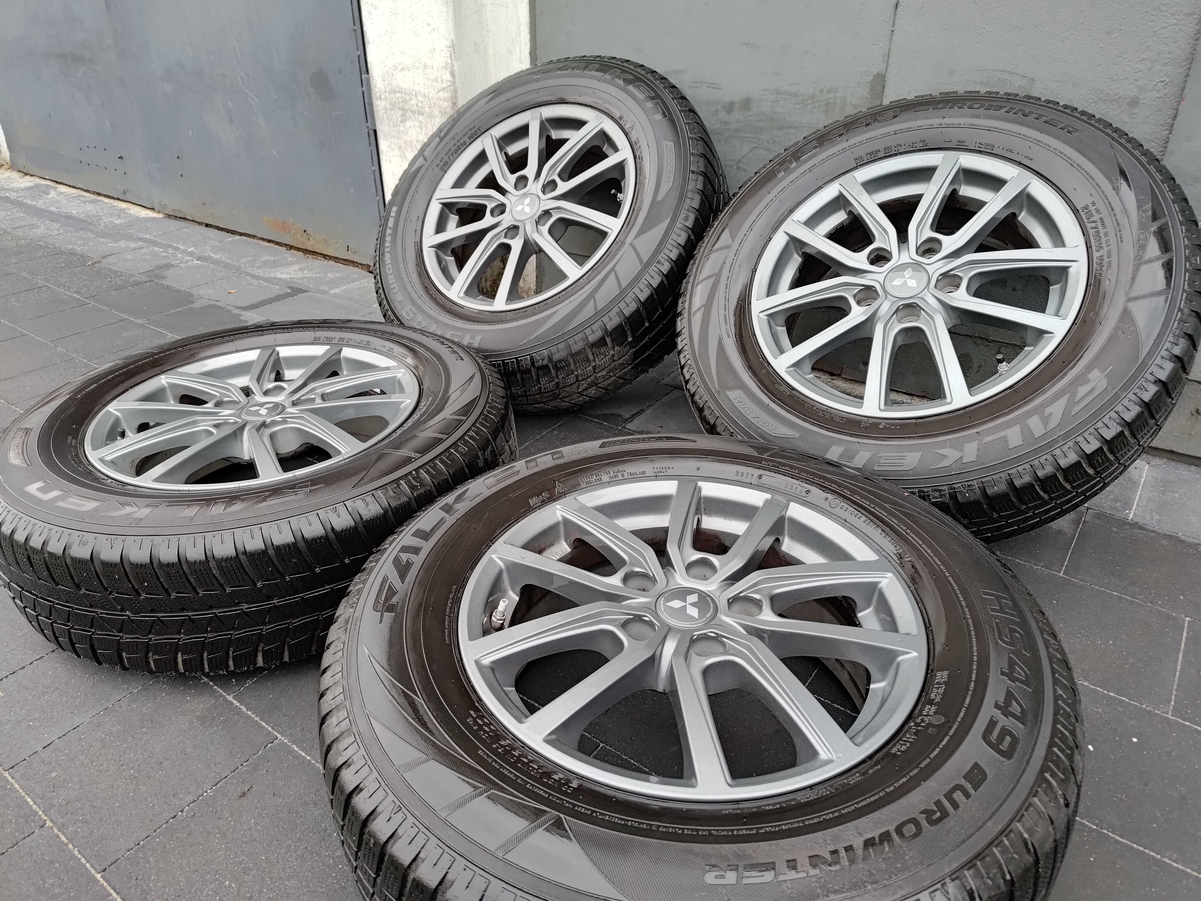 Oryginalne felgi 16 cali MITSUBISHI ASX Eclipse Cross Outlander, opony