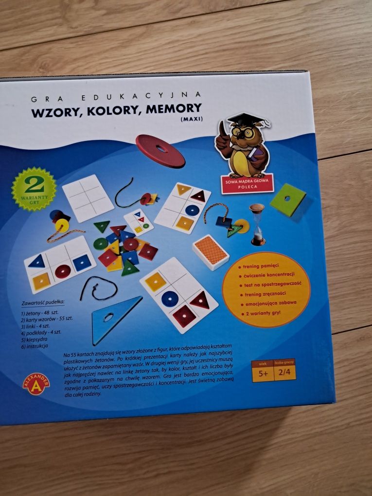 Gra edukacyjna Wzory, kolory, memory