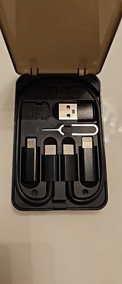 Универсальный кабель зарядки USB type C Essager 3 в 1 походный iphone