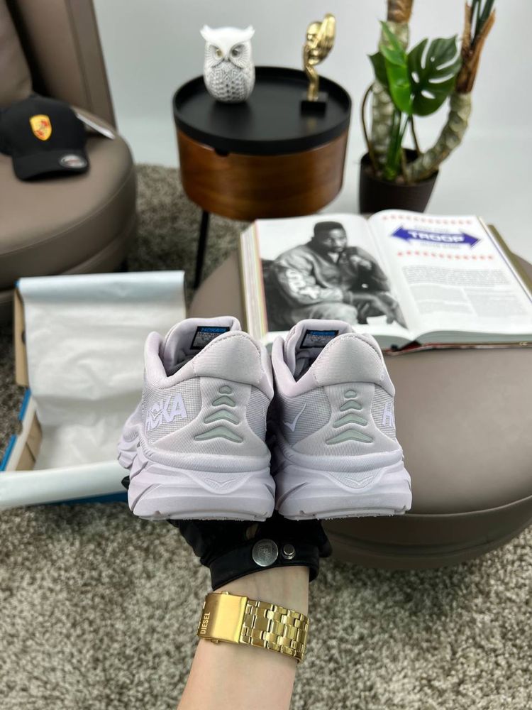 Жіночі кросівки хока HOKA Clifton 8 Light Purple Grey [37-41]