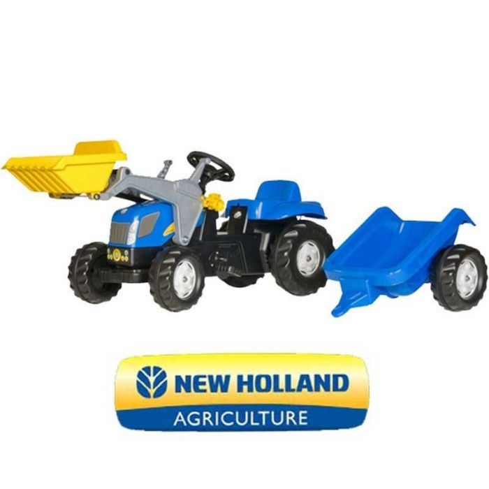 Rolly Toys rollyKid Traktor New Holland z łyżką i przyczepą
