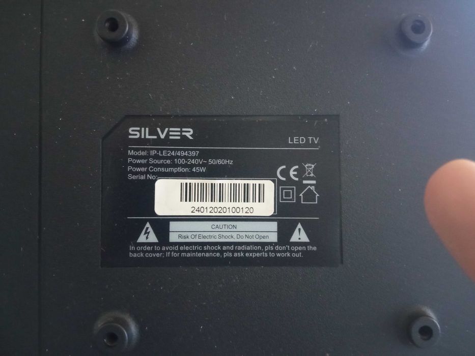 Mainbord TV Silver 24" modeloIPLE24/494397