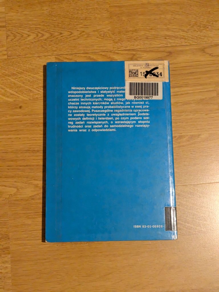 Rachunek prawdopodobieństwa i statystyka matematyczna w zadaniach częś