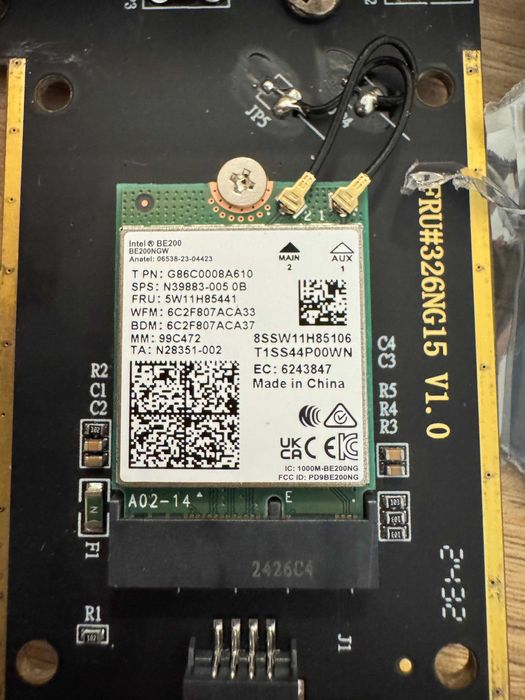 Karta sieciowa bezprzewodowa Intel BE200 WiFi 7 802.11AX 6GHz M.2 PCIe