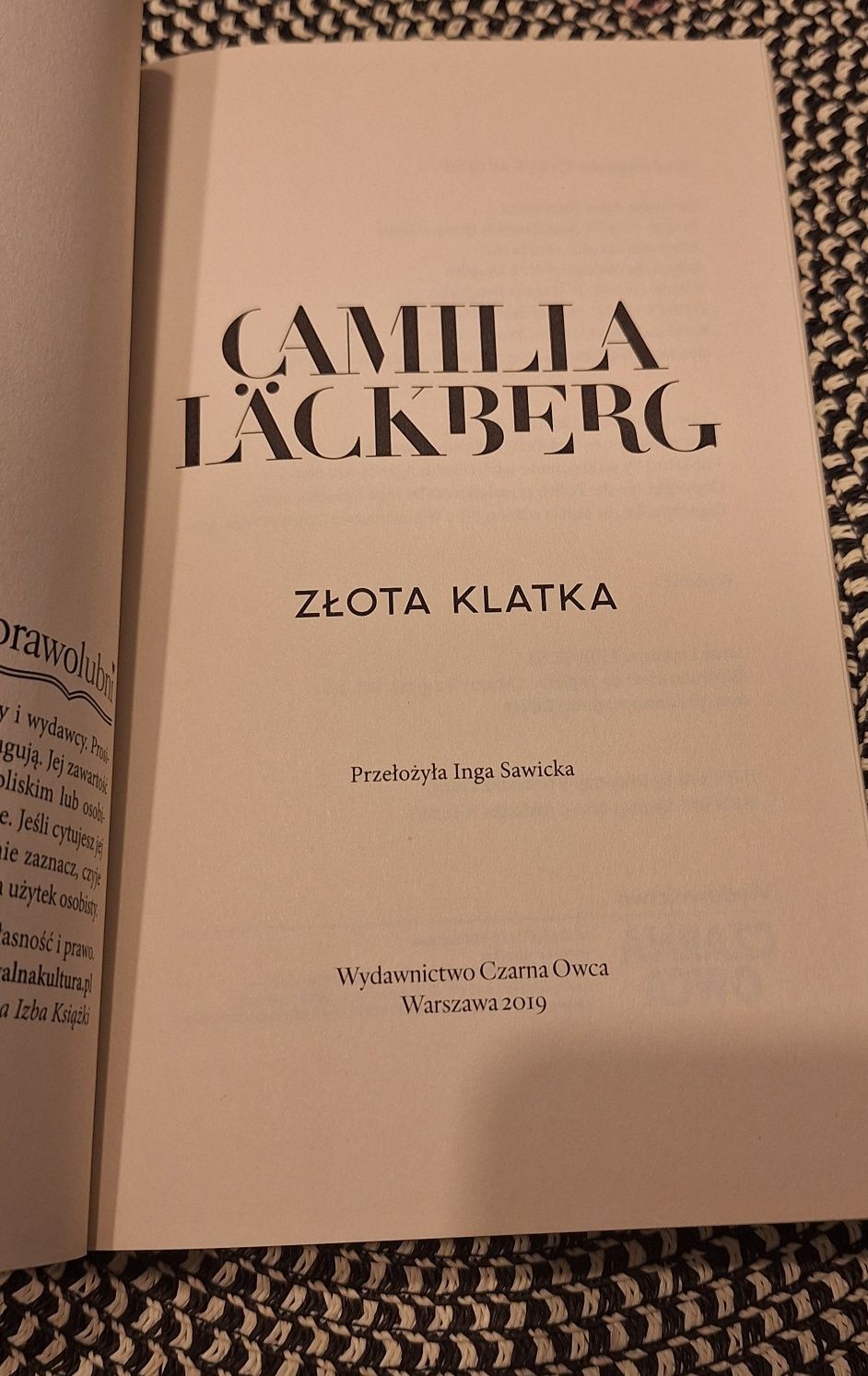 Złota klatka Camilla Läckberg