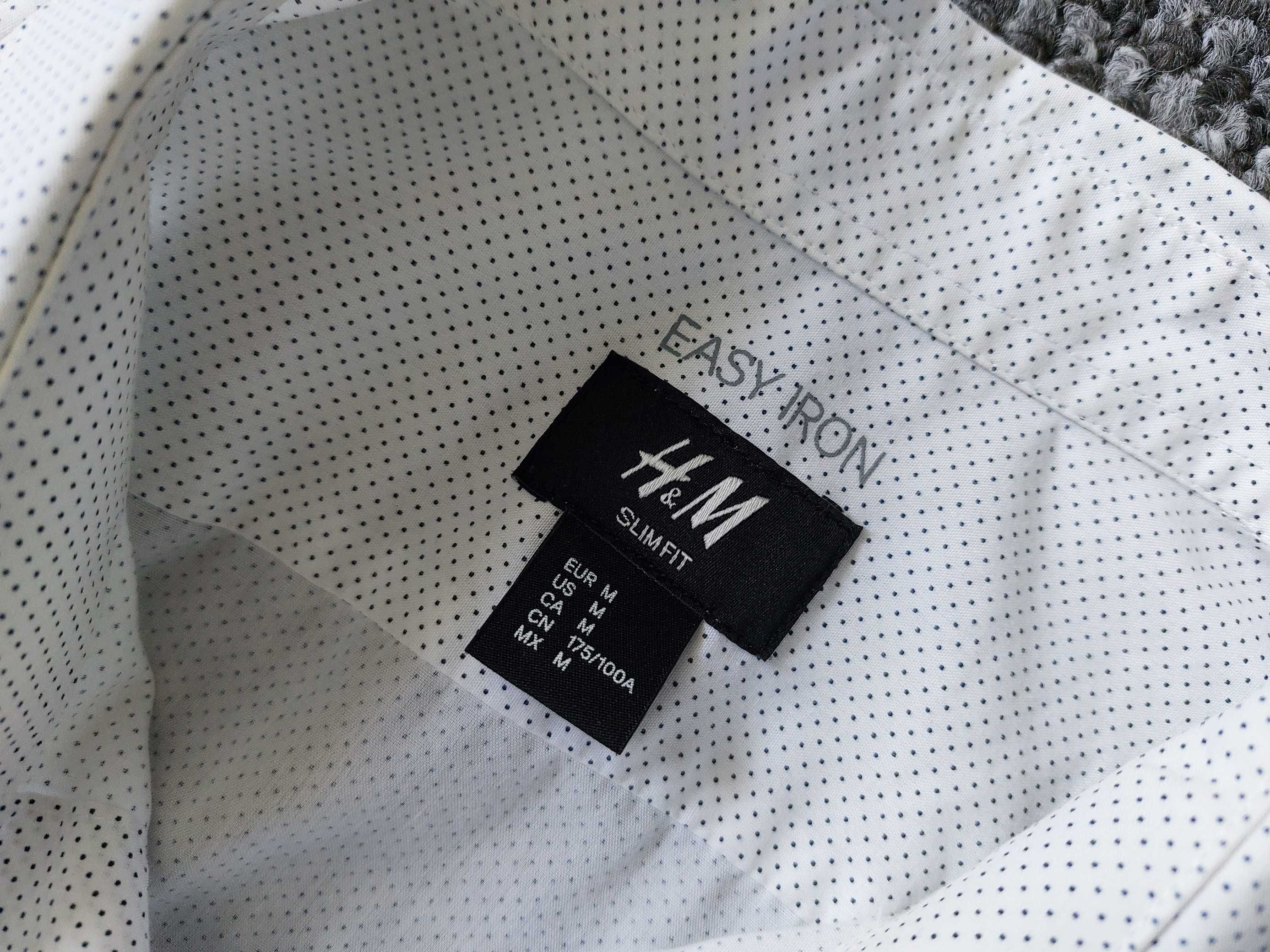 3x Koszula męska H&M Easy Iron Slim Fit - rozmiar M