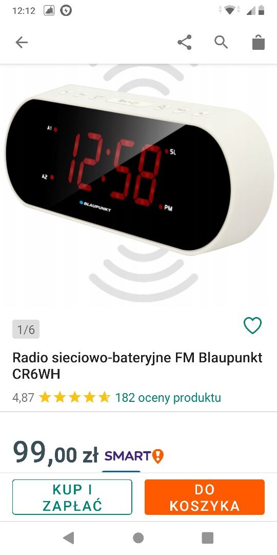 Radio budzik Blaupunkt