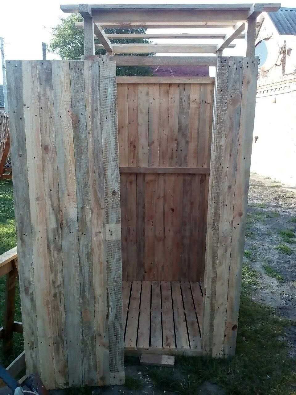 Туалет вуличний садовий дерев"яний  (ДУШ САДОВИЙ, ЛІТНІЙ ДУШ)