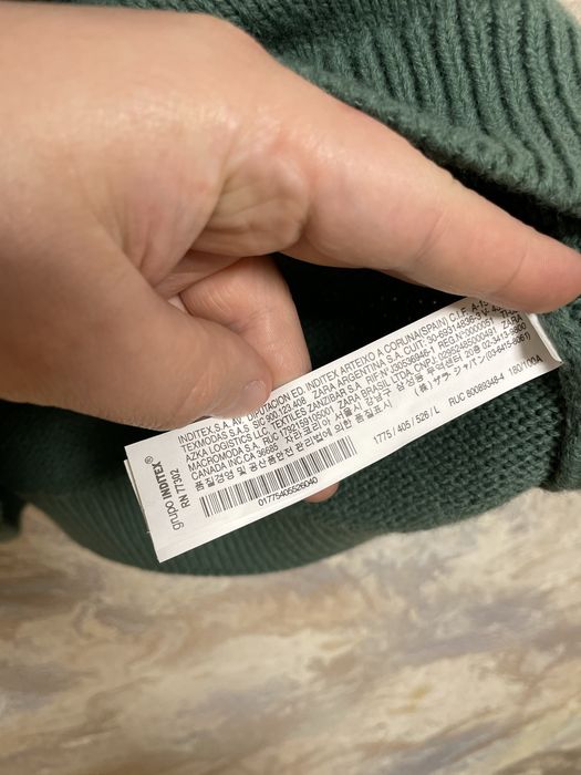 Свитер Zara Massimo Dutti Lacoste Armani Dsquared Hugo Boss размер L