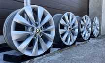 4x felgi aluminiowe 5x100 r16 et38 6J Alufelgi Oryginał Skoda 16”