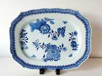 Travessa azul em porcelana chinesa da companhia das indias - Séc XVIII