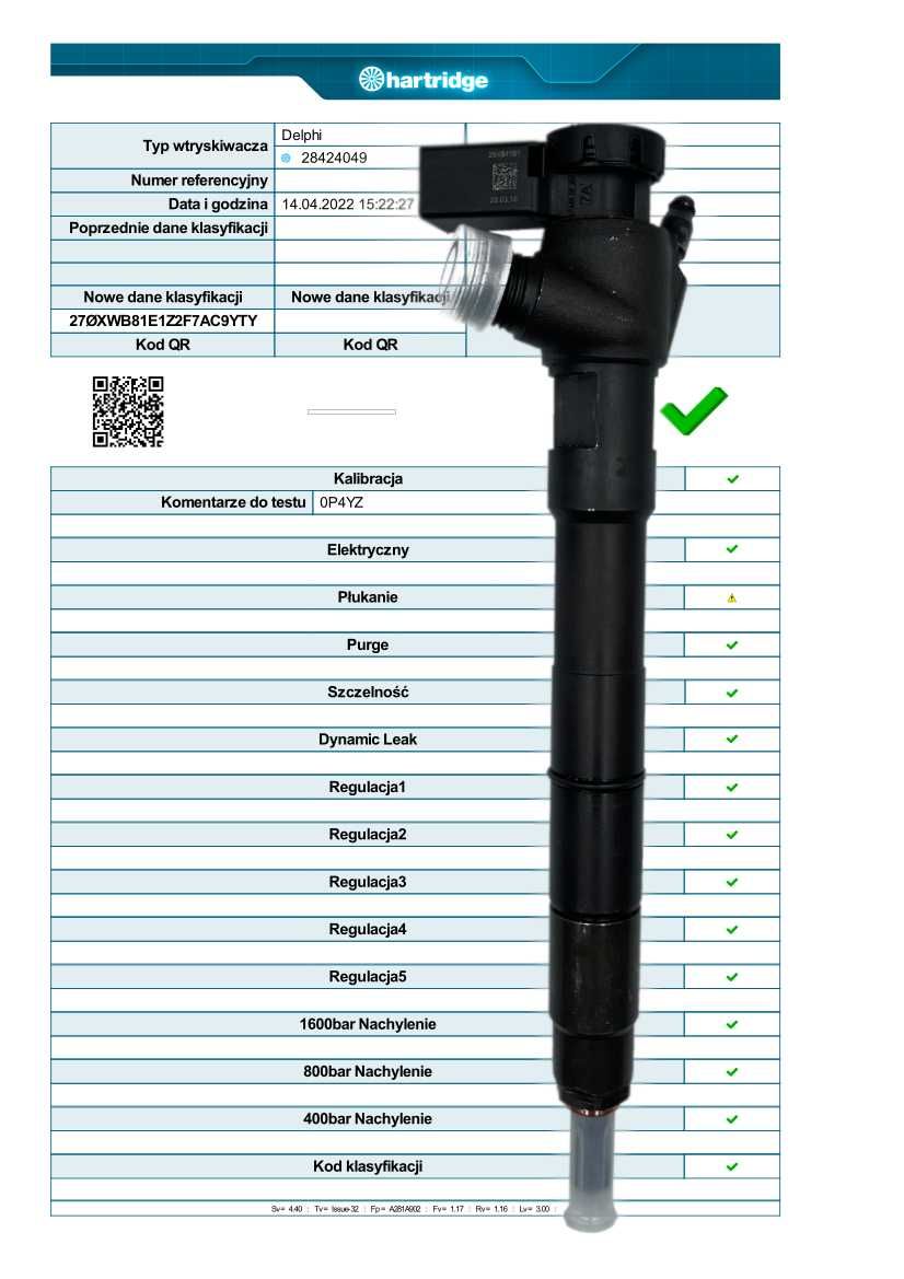 Wtryskiwacze KOMPLET 4 SZT 2856.5337 04L130277AP VW CRAFTER T6 2.0 TDI