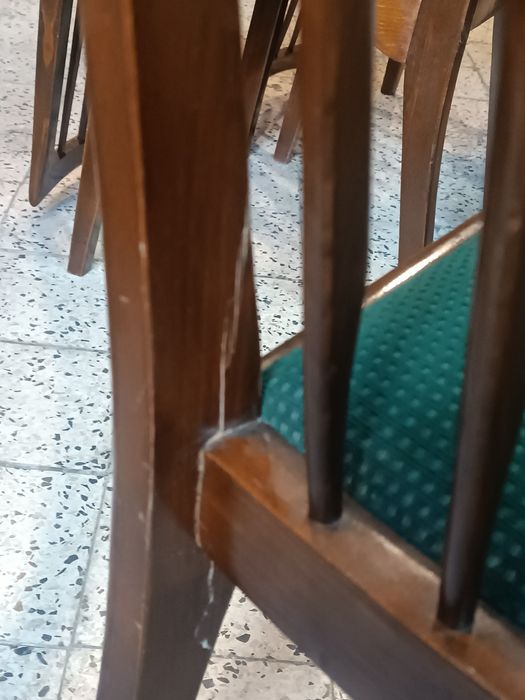 Bytomska fabryka mebli krzeslo typu 200-157 zestaw 6 sztuk R Hałas