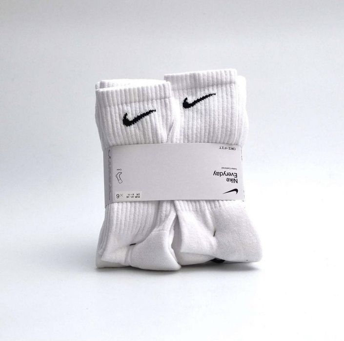 Шкарпетки унісекс Nike U Nk Everyday Cush Crew (3 пари) White