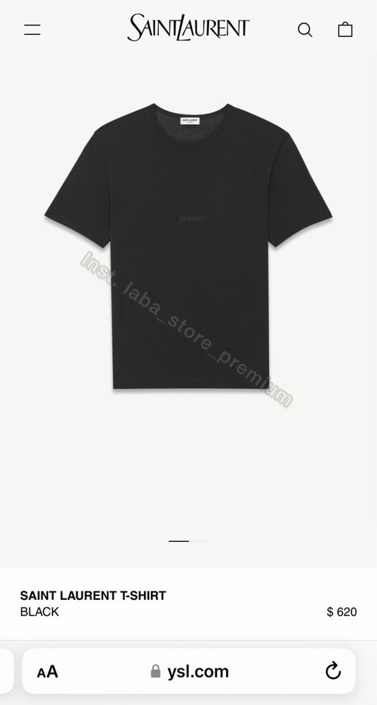 Saint Laurent YSL unisex футболка майка