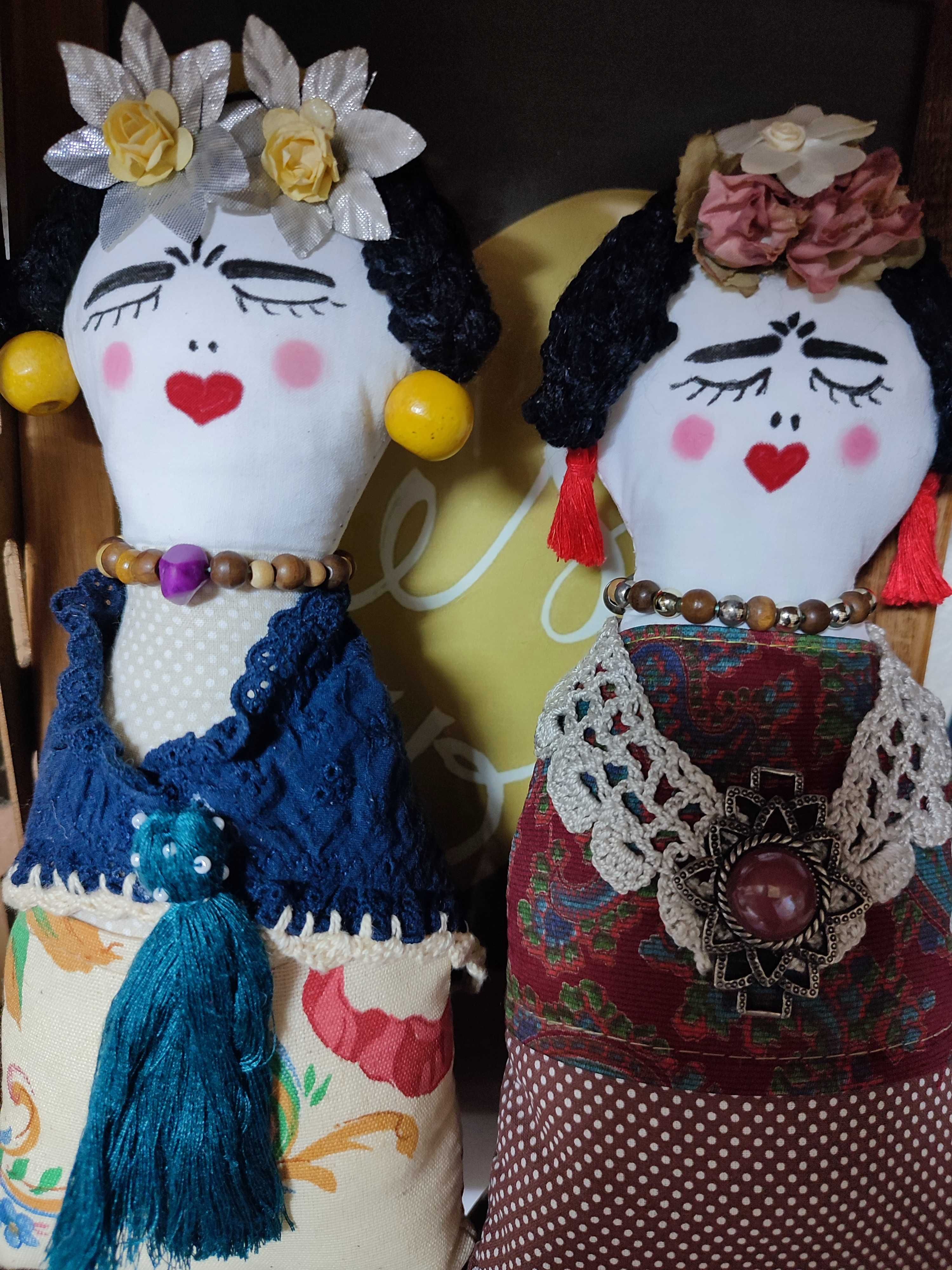 Boneca de tecido Frida kahlo handmade