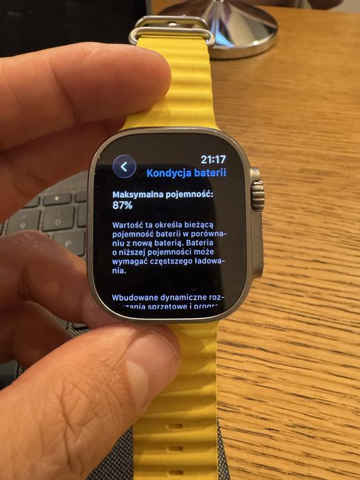 APPLE Watch Ultra GPS, eSIM + opaska Ocean+pasek skórzany