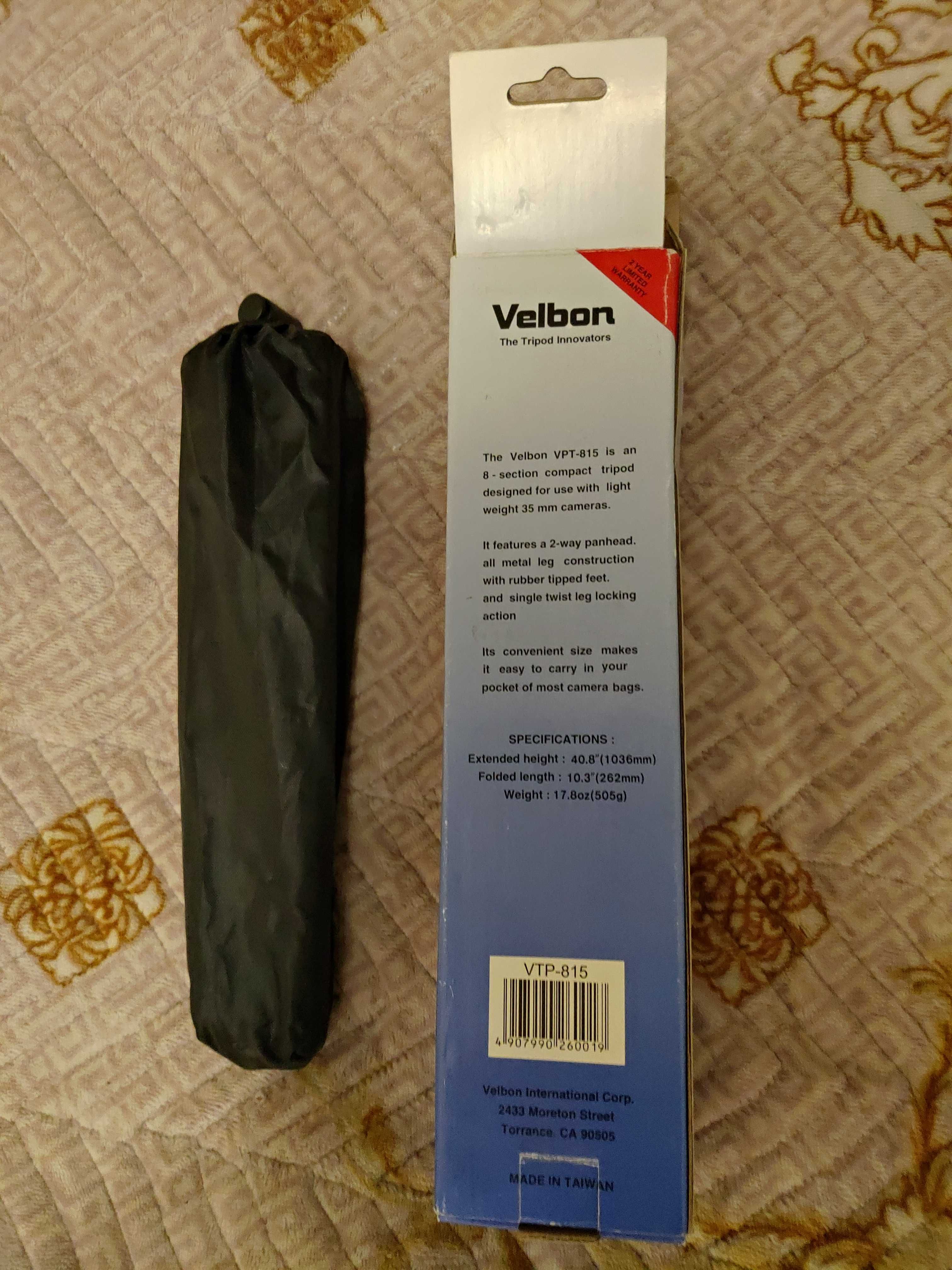 Штатив: Velbon VTP-815 8-section Compact Tripod