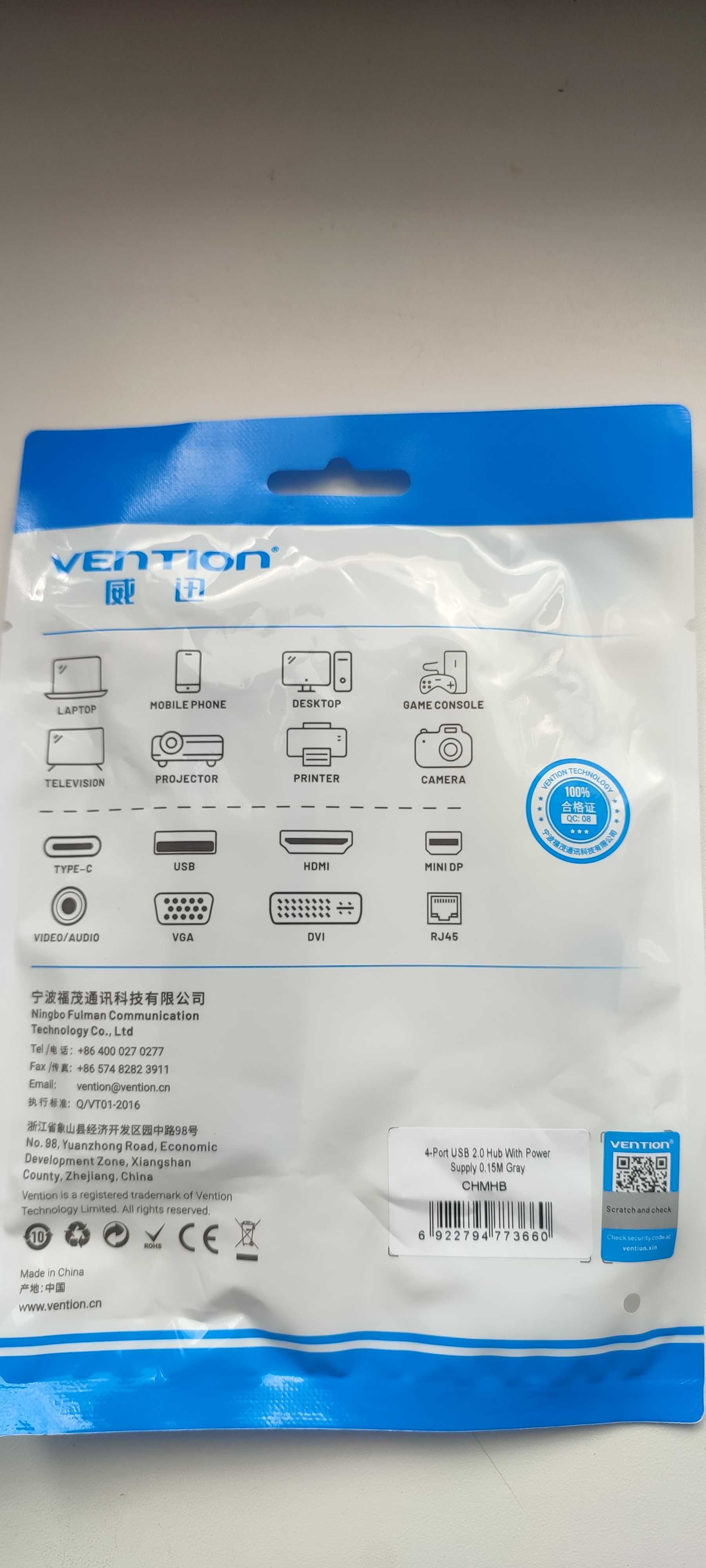 Vention USB Hub ​​4 Ports for MacBook iPad Xiaomi Lenovo