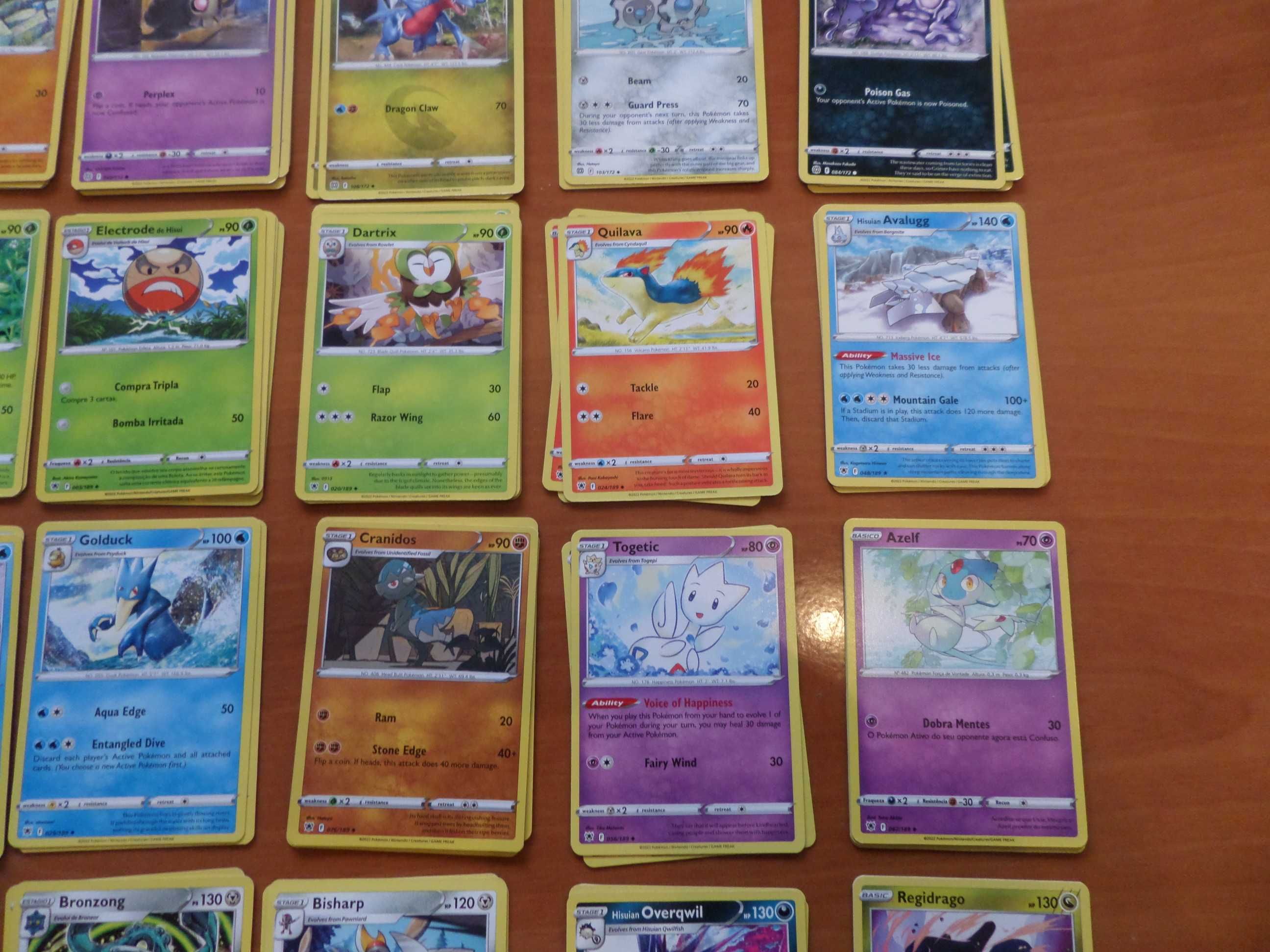 CL# - Lote de 117 Cartas Pokemon Novas + 7 Energias